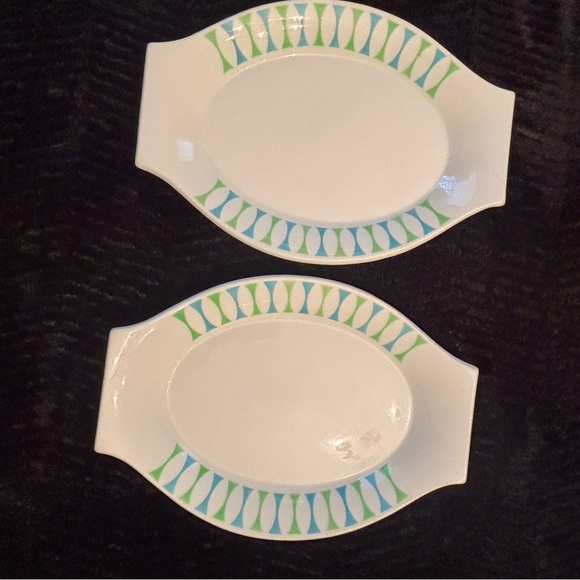 Two vintage mid century modern 1950s Paul McCobb eclipse platter - Picture 2 of 13